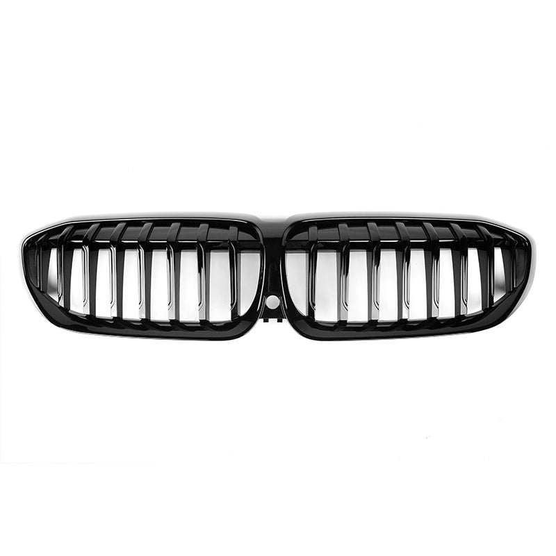 BMW 3er G20/G21 Pre-LCI Schwarz Hochglanz Einseitiger Lamellen Nieren Grill (2019-2022)