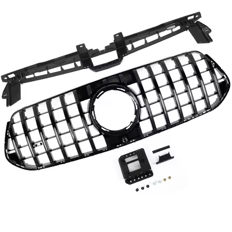 Mercedes GLE W167/C167 Facelift Hochglanz Schwarze Panamericana GT Style Grill (2023+)