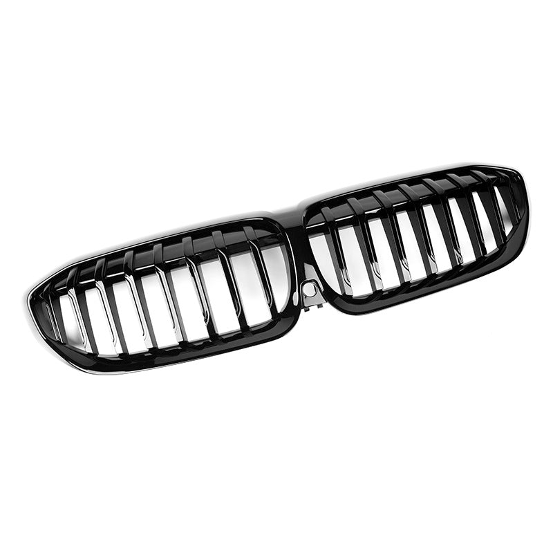 BMW 3er G20/G21 Pre-LCI Schwarz Hochglanz Einseitiger Lamellen Nieren Grill (2019-2022)