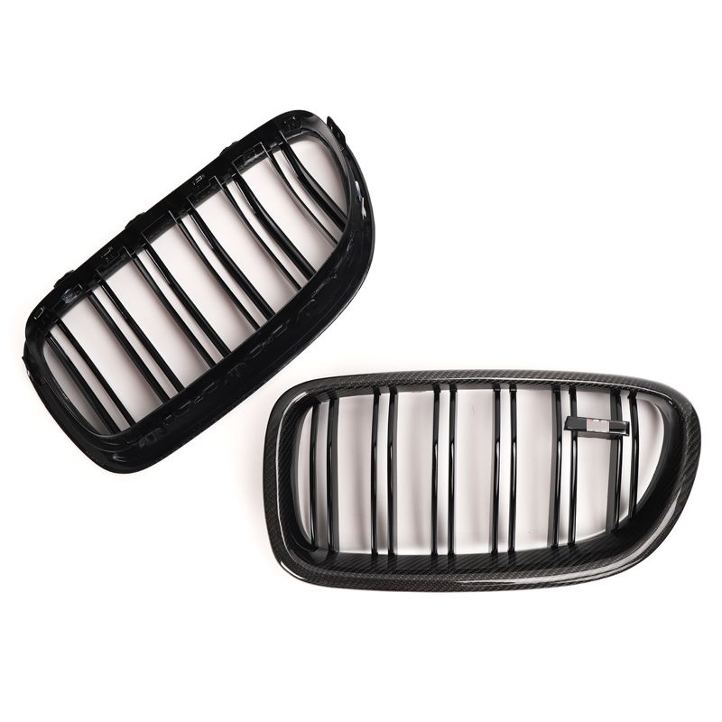 BMW 5 Series / M5 F10/F11 Carbon Fibre Double Slat Front Grills (2010-2017)