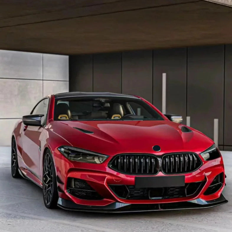 BMW 8er G14 G15 G16 AC Style Schwarz Glänzend Frontlippe (2018+)