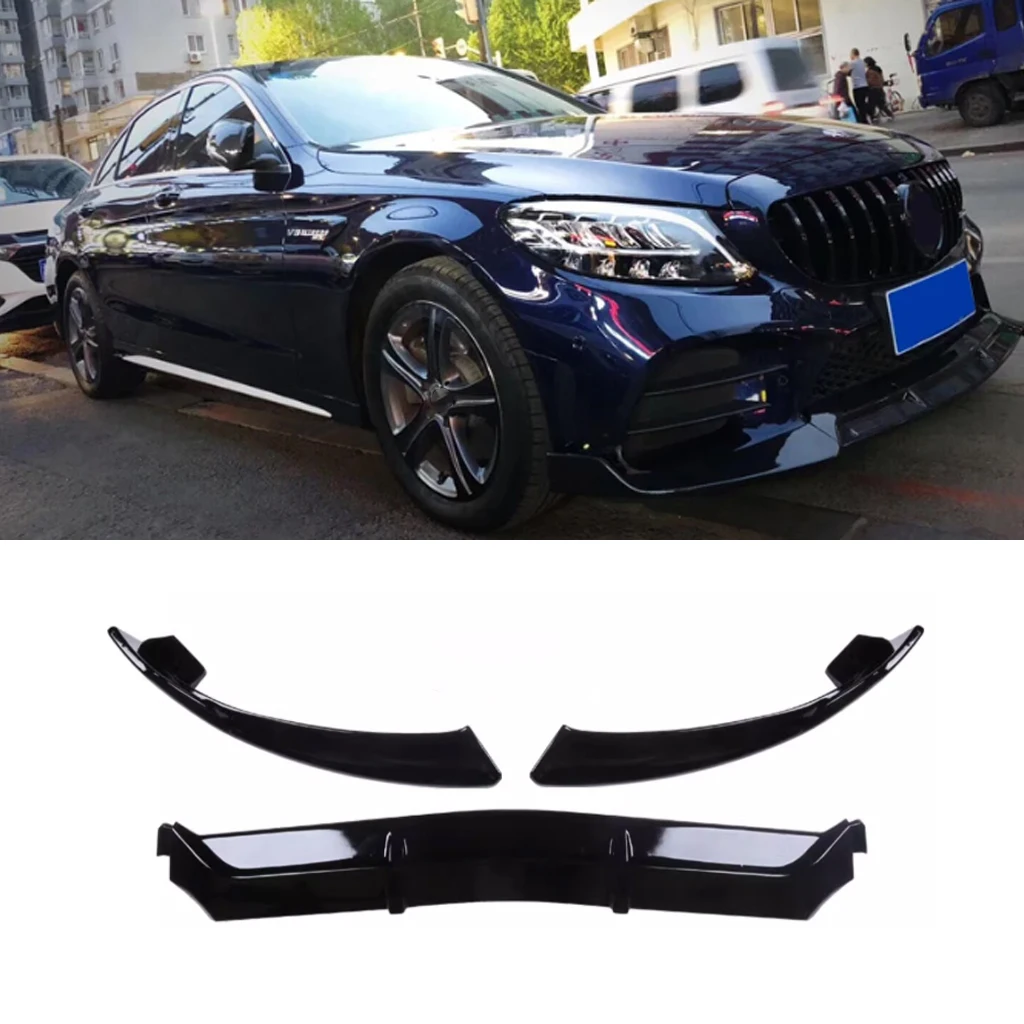 Mercedes GLC X253/C253 Hochglanz Schwarze Frontlippe (2016-2019)