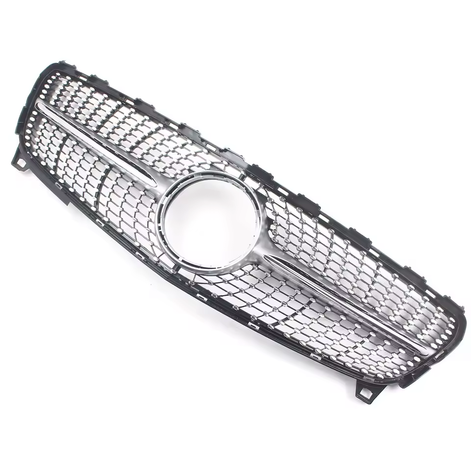 Mercedes A-Klasse W176 Facelift Hochglanz Schwarze Diamant Style Grill (2016-2018)