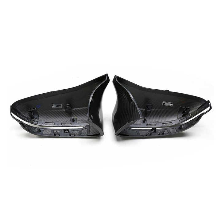 BMW M5 F90 Pre-Preg Dry M-Stil Spiegelkappen aus Carbon von OPTIC (2017-2023)