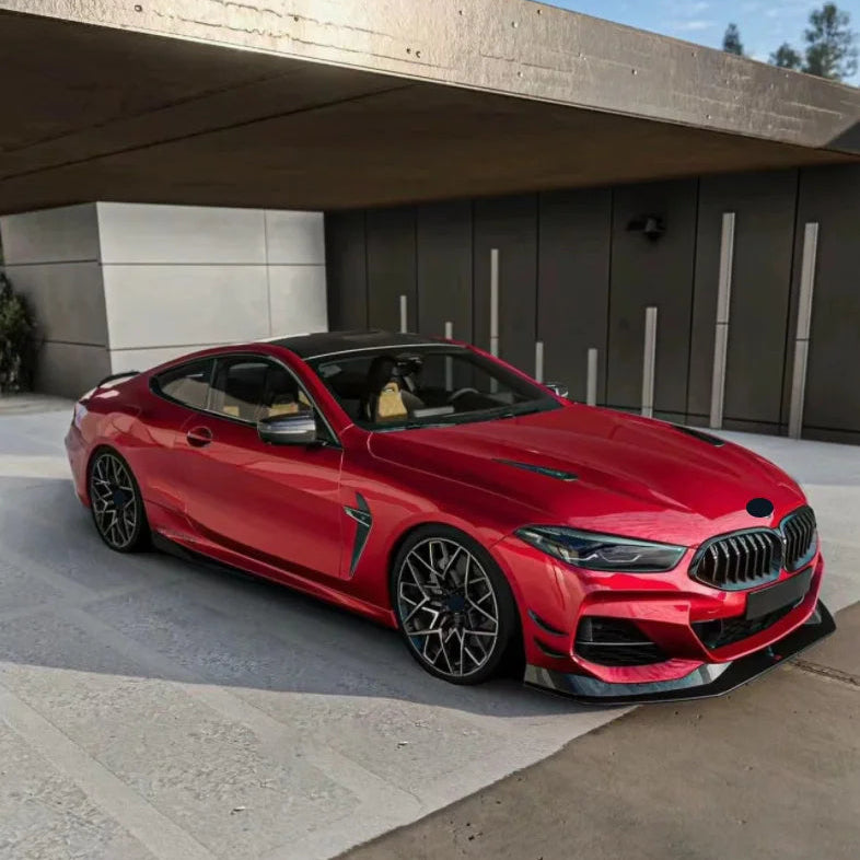 BMW 8er G14 G15 G16 AC Style Schwarz Glänzend Frontlippe (2018+)