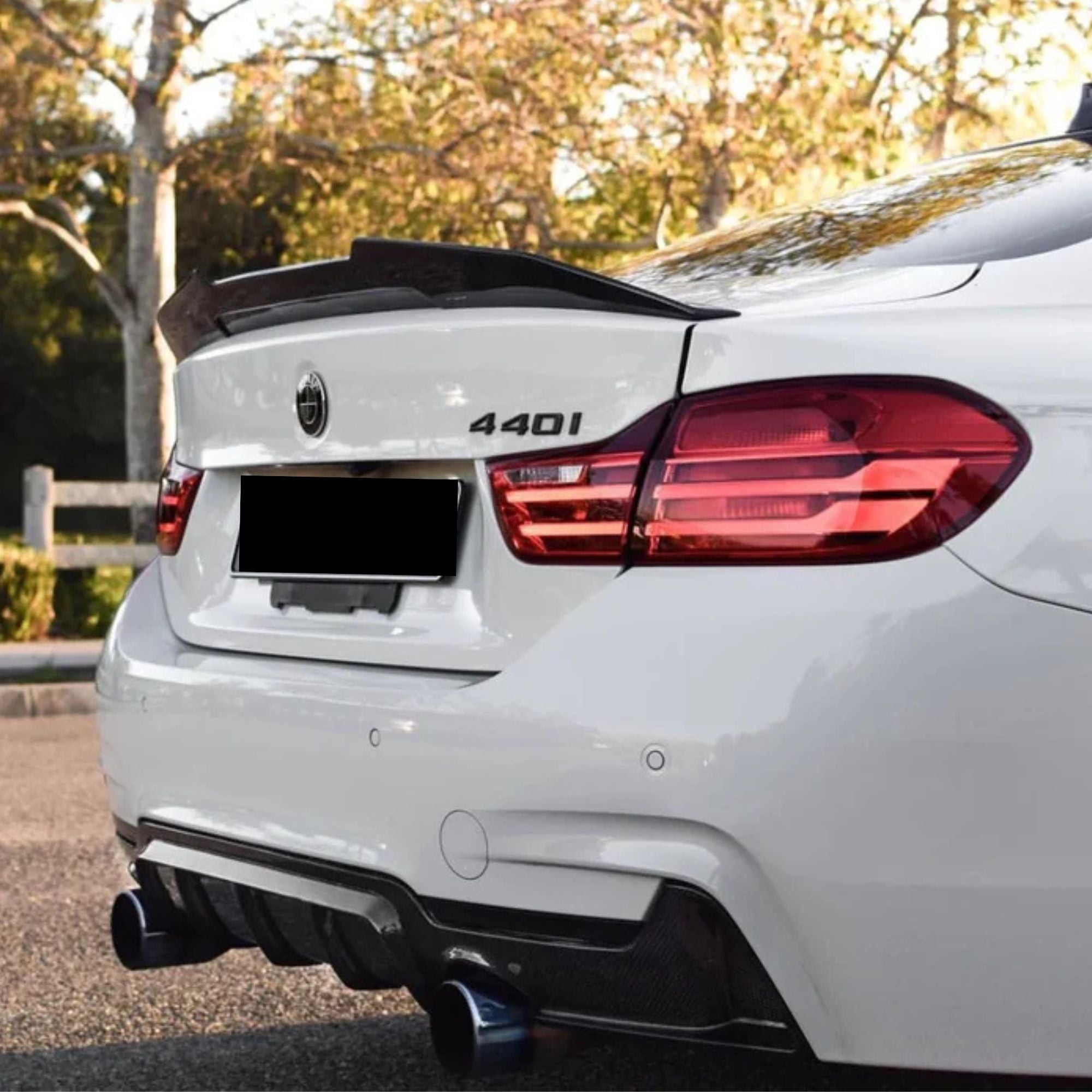 BMW 4er F32 Schwarz Glänzend Ducktail PSM Style Heckspoiler (2014-2019)