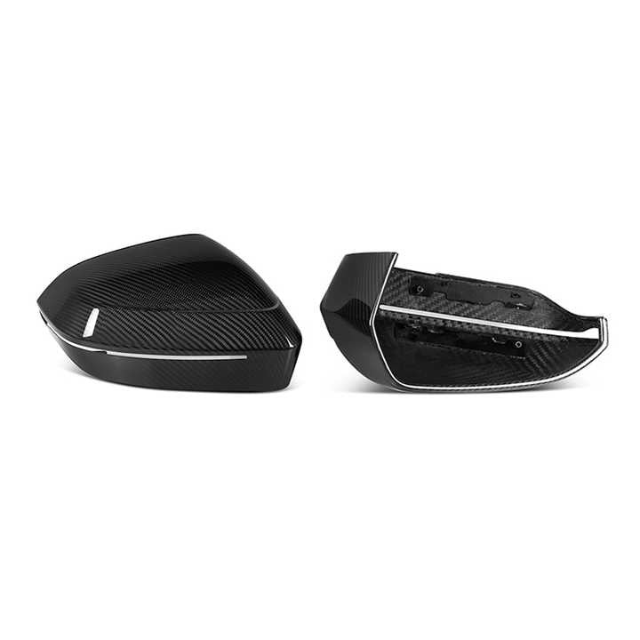 BMW 5er G60 G61 und M5 G90 G99 OeM-Stil Prepreg-Spiegelkappen aus Carbon von OPTIC (2024+)