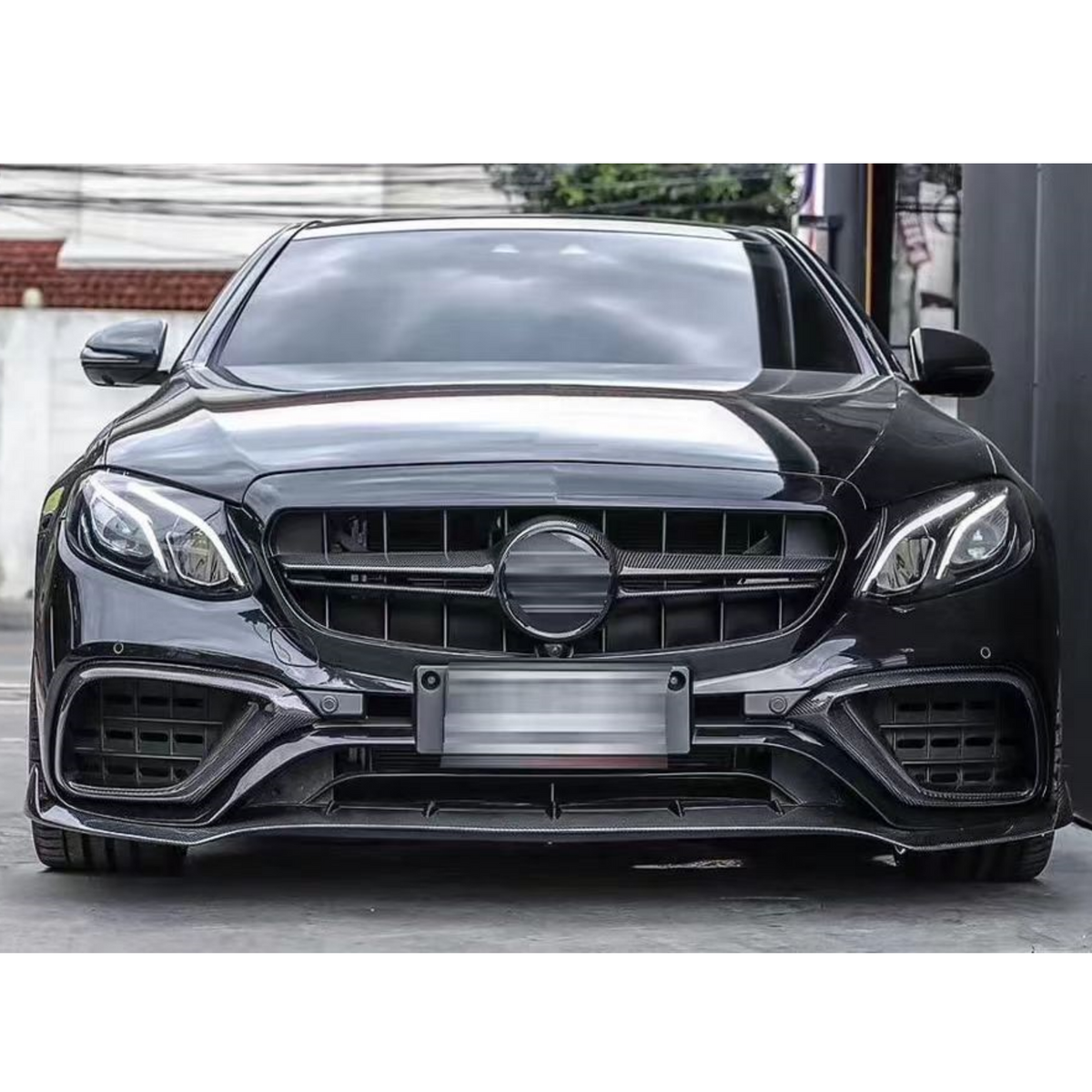 Mercedes E-Klasse W213 E63 AMG Style Carbon Frontlippe (2017-2020)