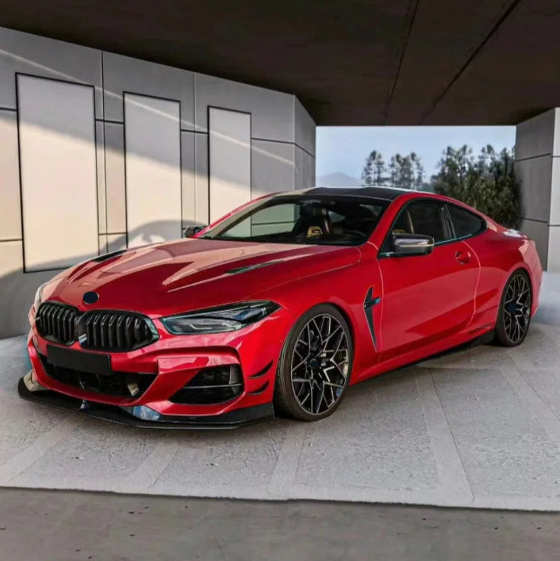 BMW 8er G14 G15 G16 AC Style Schwarz Glänzend Frontlippe (2018+)