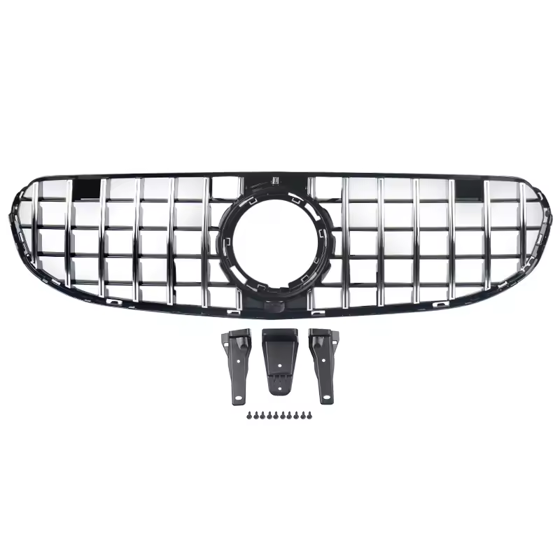 Mercedes GLC X253/C253 Facelift Hochglanz Schwarze Panamericana GT Style Grill (2019-2022)