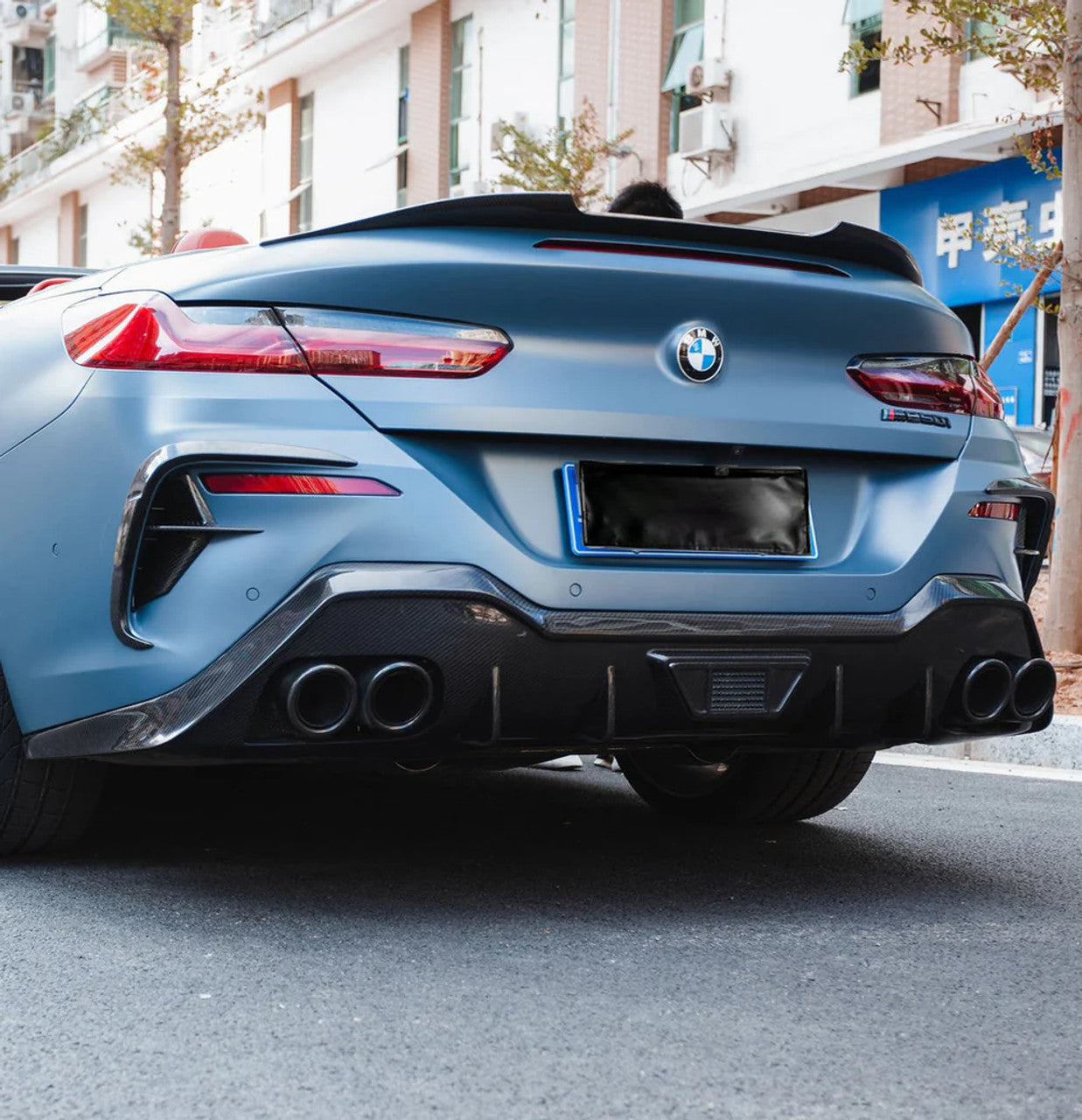 BMW 8er G14 / M8 F91 Cabrio Prepreg-carbon Ac Style Heckspoiler von OPTIC (2018+)