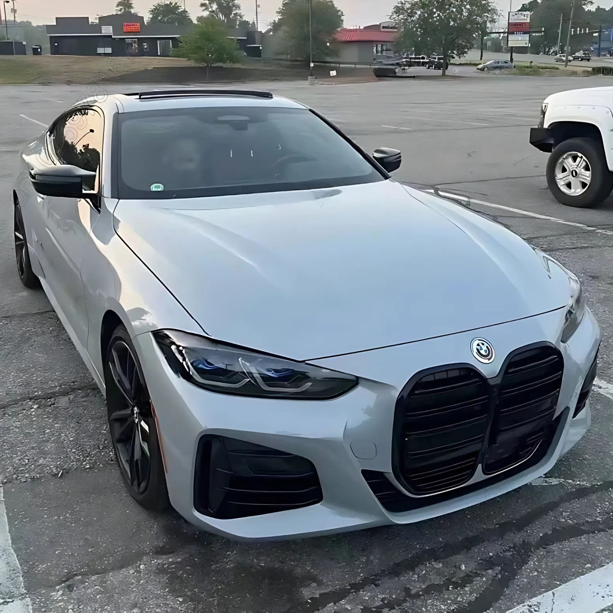 BMW 4 Series G22 G23 Gloss Black Double Slat Front Grill (2020+)