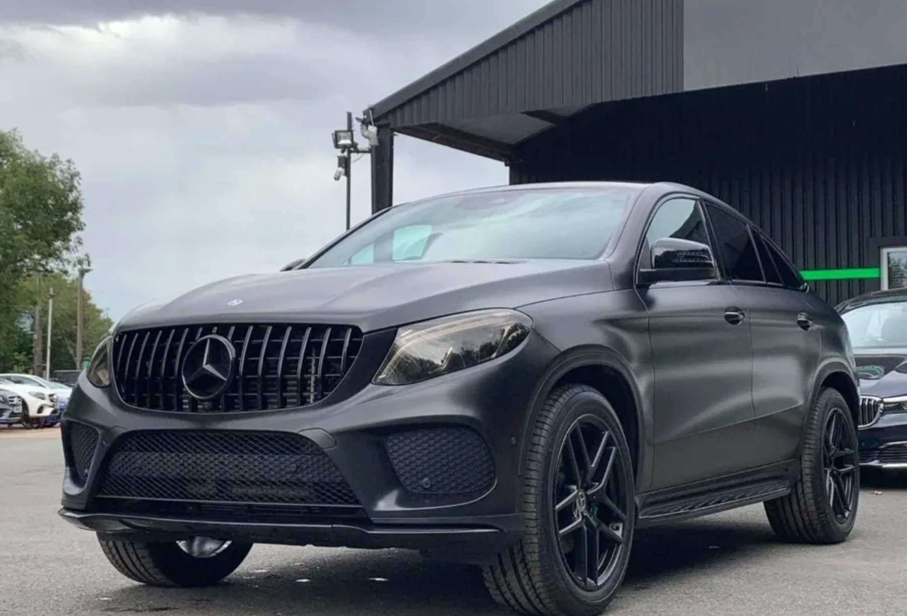 Mercedes GLE C292 Coupe Hochglanz Schwarze Panamericana GT Style Grill (2015-2019)