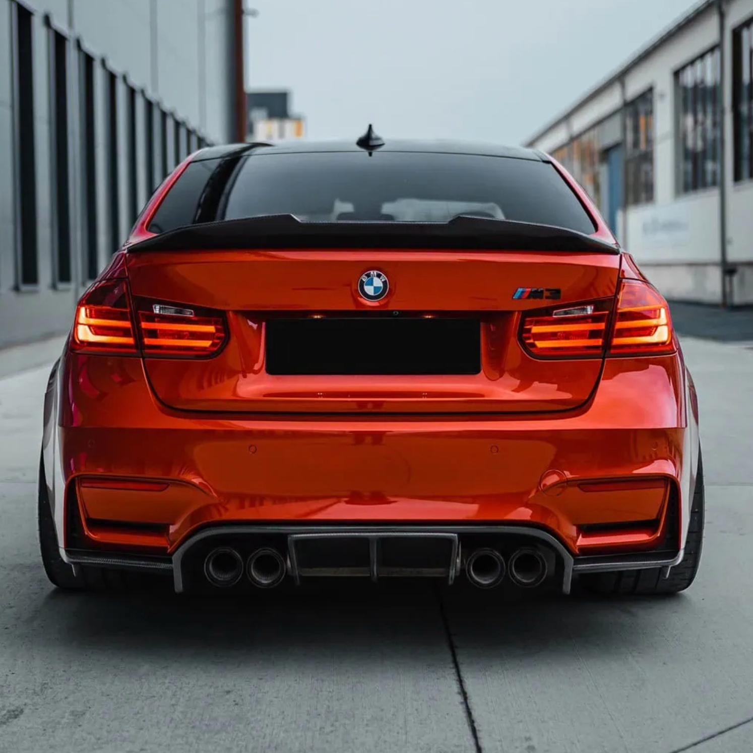 BMW 3er F30 / M3 F80 Prepreg-carbon PsM-Stil Ducktail Spoiler von OPTIC (2014-2019)