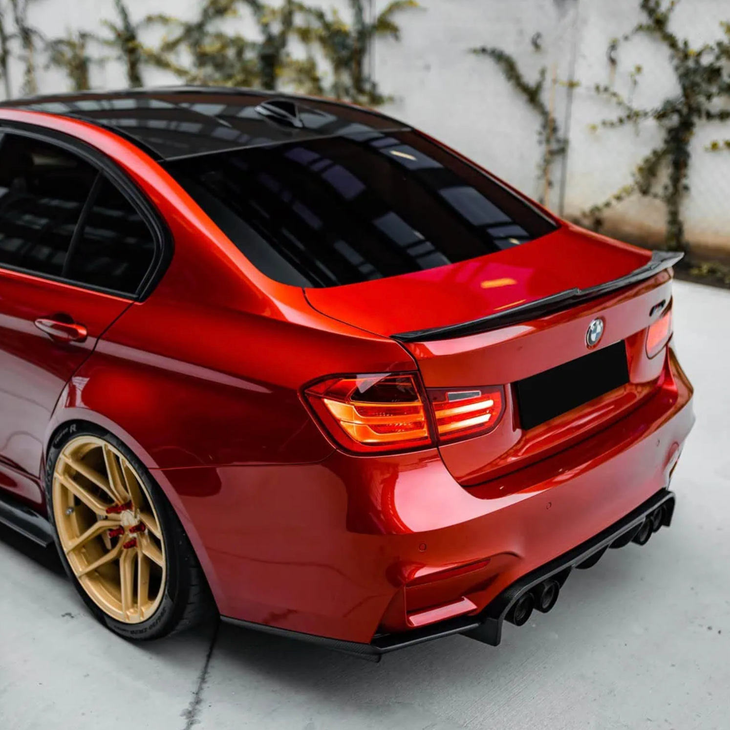 BMW 3er F30 / M3 F80 Prepreg-carbon PsM-Stil Ducktail Spoiler von OPTIC (2014-2019)