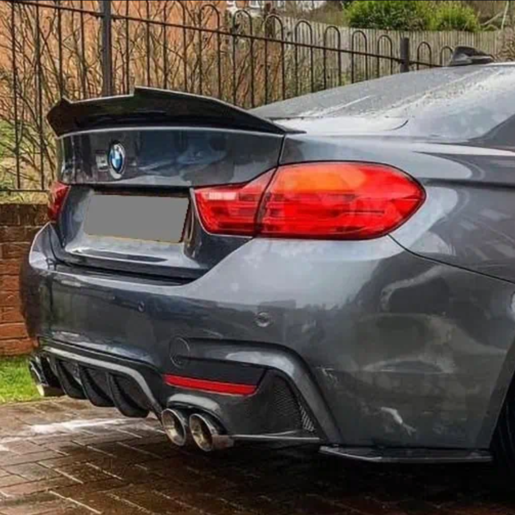 BMW 4er F32 Prepreg-carbon PsM-Stil Ducktail Heckspoiler von OPTIC (2014-2019)
