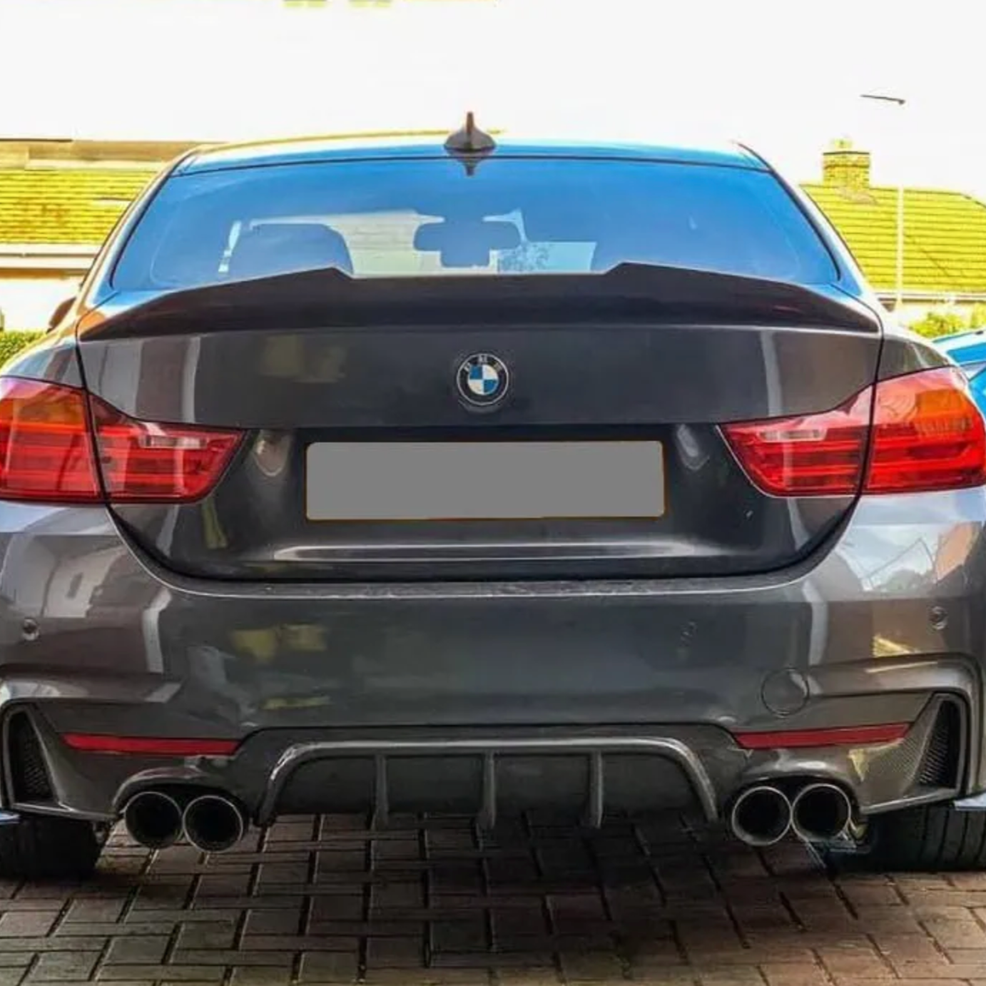 BMW 4er F32 Prepreg-carbon PsM-Stil Ducktail Heckspoiler von OPTIC (2014-2019)