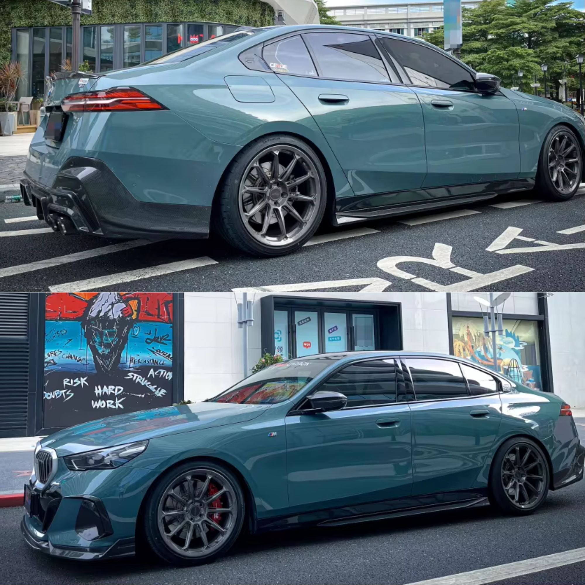 BMW 5er G60 G61 Prepreg-carbon Tk Style Seitenschweller von OPTIC (2024+)