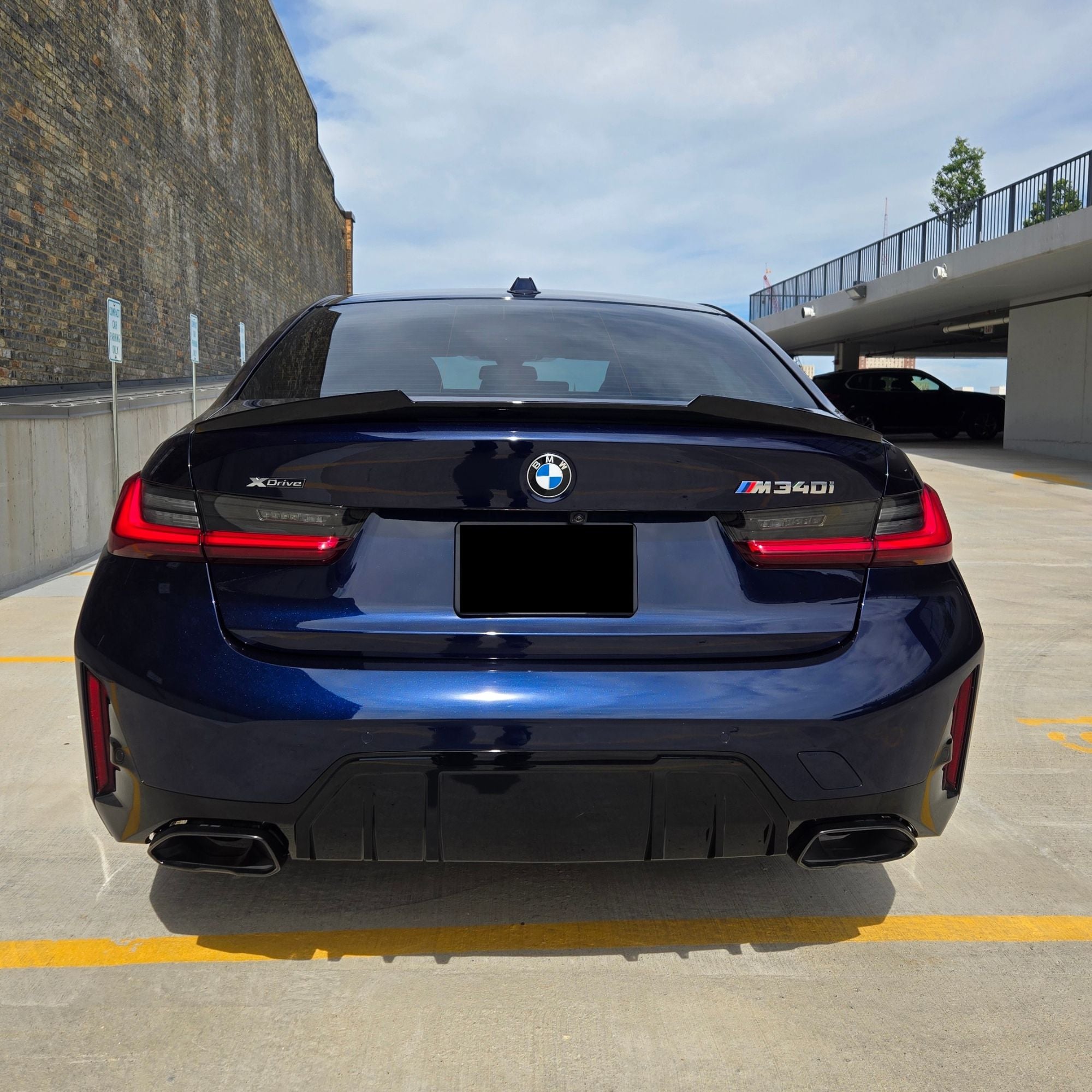 BMW 3er G20 / M3 G80 Schwarz Hochglanz Heckspoiler (2019+)