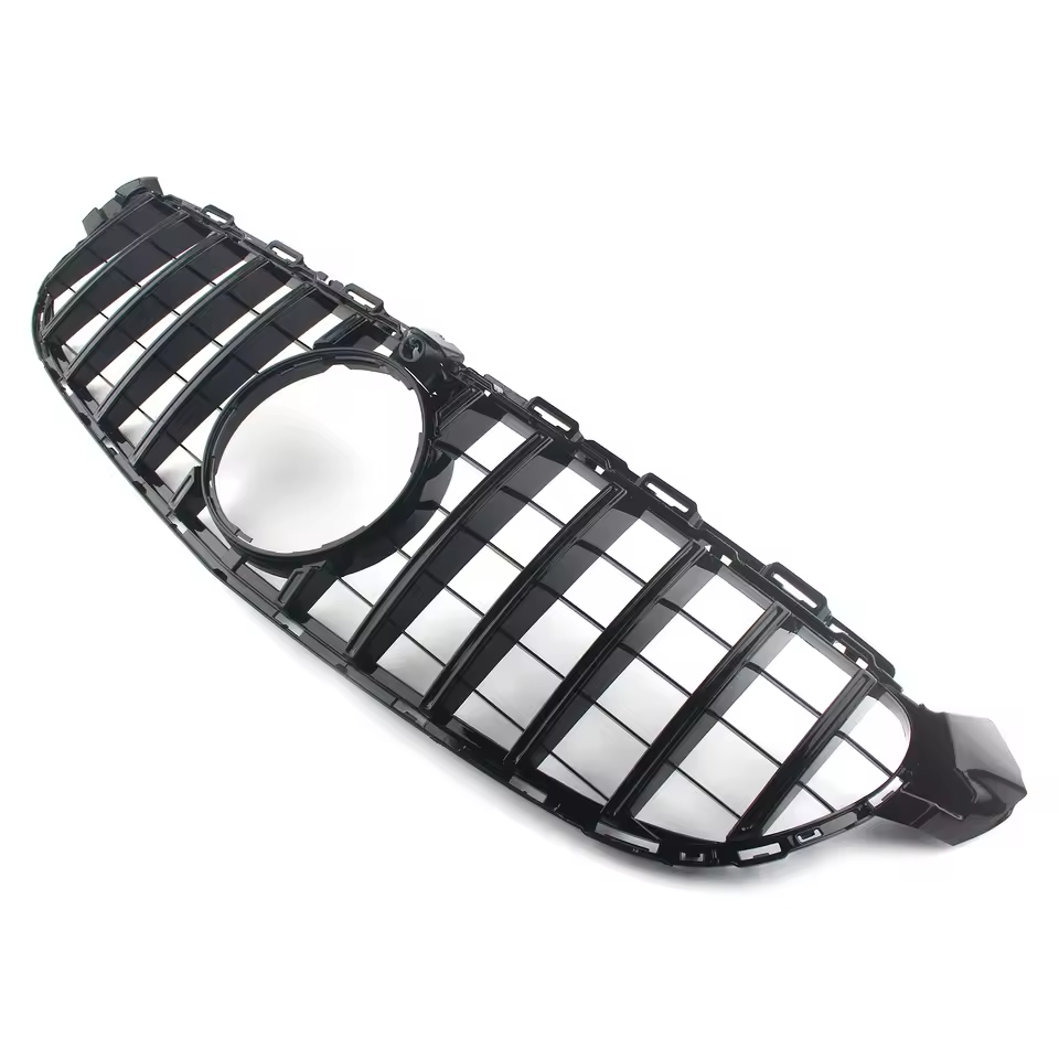 Mercedes C-Klasse C63 W205/C205 Hochglanz Schwarze Panamericana GT Style Grill (2015-2018)