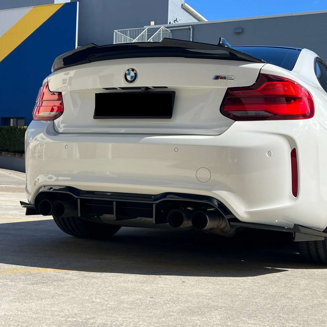 BMW 2er F22 / M2 F87 Schwarz Glänzend Ducktail PSM Style Heckspoiler (2014-2021)