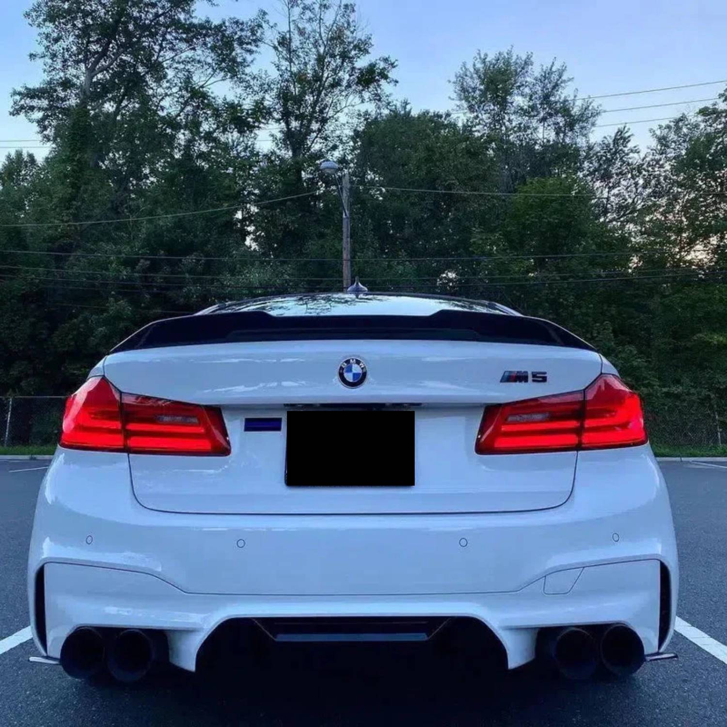 BMW 5er G30 / M5 F90 Prepreg-carbon Psm Style Ducktail Heckspoiler von OPTIC (2017-2023)