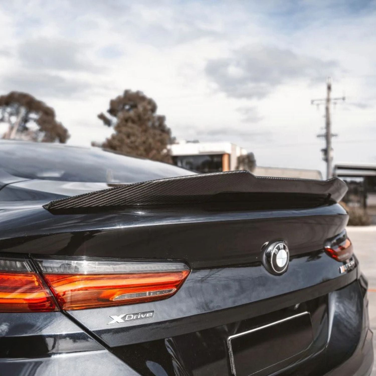 BMW 8er G15 / G16 / M8 F92 / F93 Prepreg-carbon PsM-Stil Ducktail Heckspoiler von OPTIC (2018+)