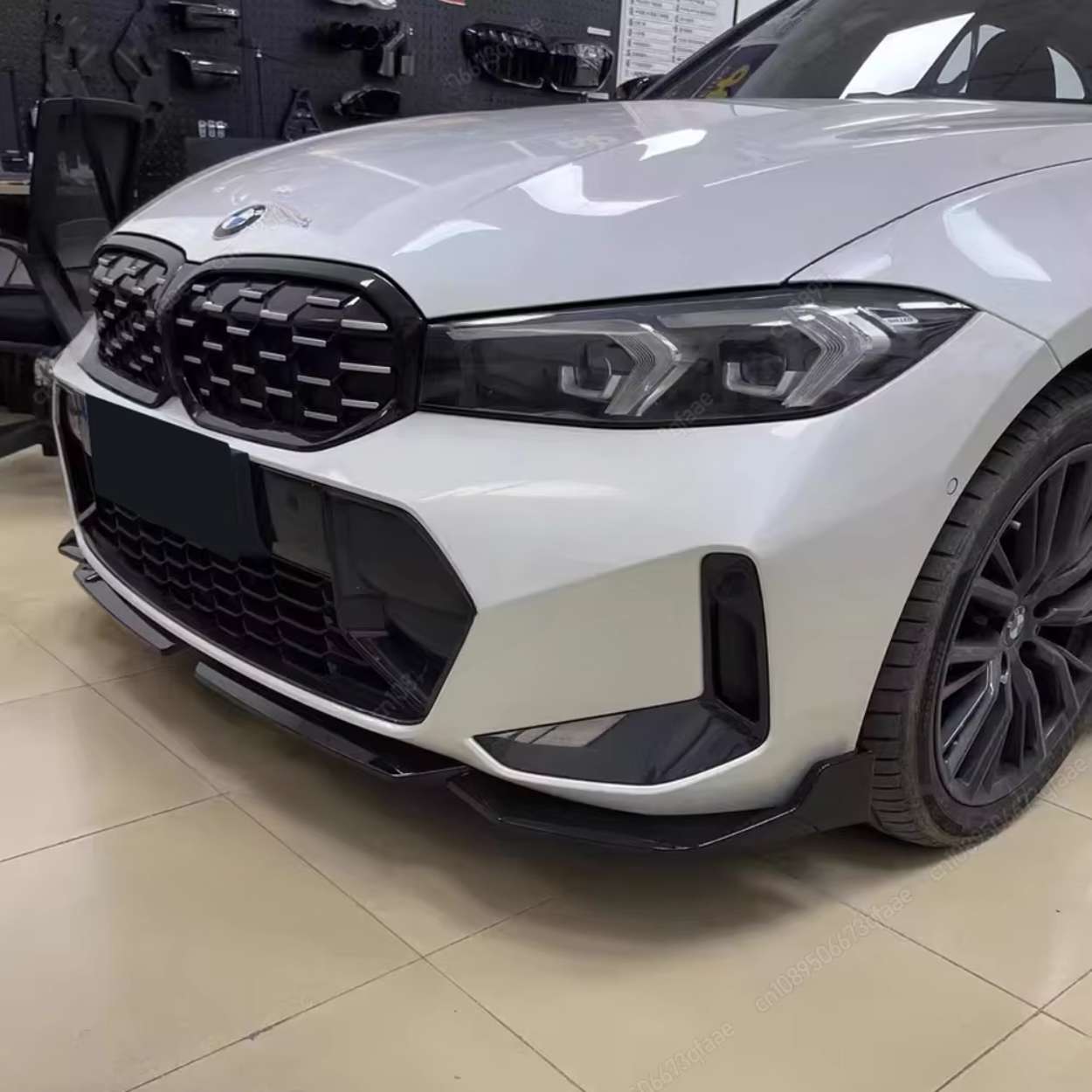 BMW 3er G20/G21 LCI M-Sport MP Style Schwarz Glänzend Frontlippe (2022+)