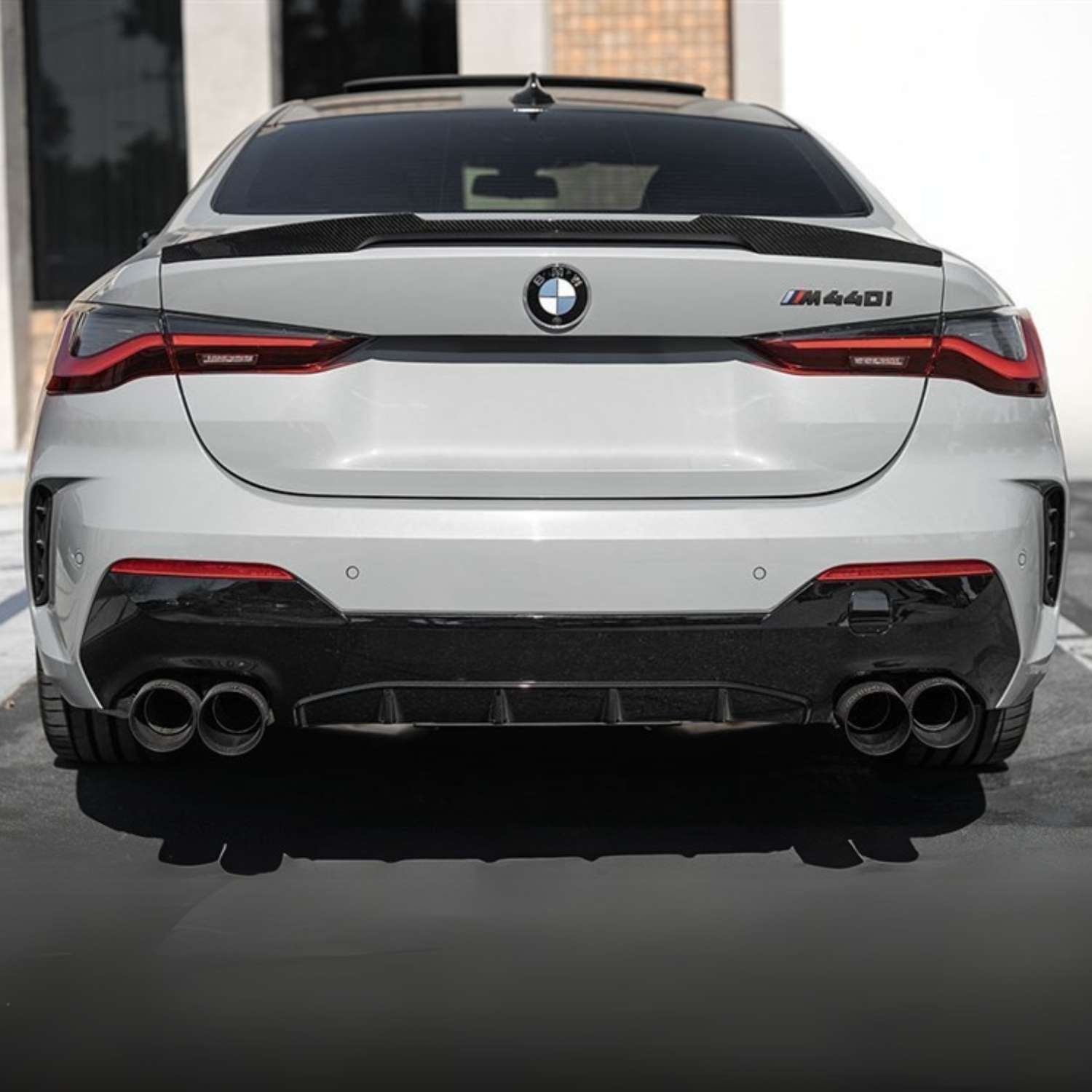 BMW 4er G22 / M4 G82 Prepreg-carbon Competition Style Heckspoiler von OPTIC (2020+)