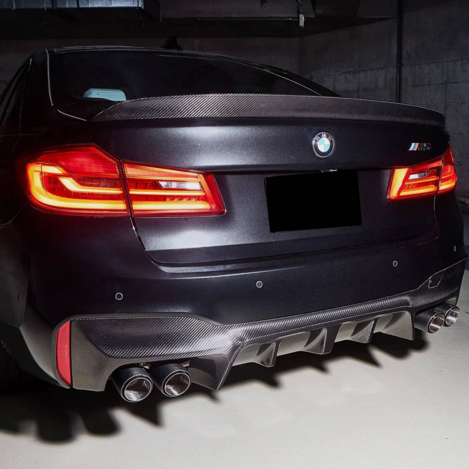 BMW 5er G30 / M5 F90 Prepreg-carbon 3D Style Heckspoiler von OPTIC (2017-2023)
