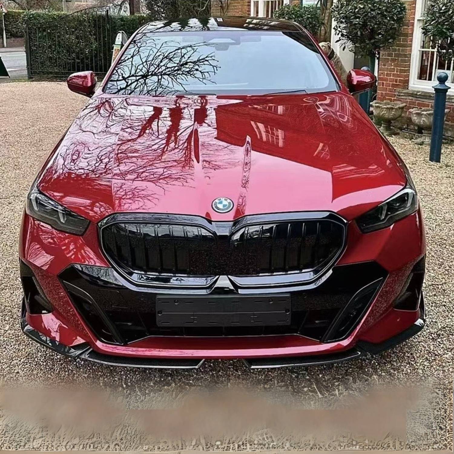 BMW 5er G60 G61 Schwarz Glänzend MP Style Frontsplitter (2024+)
