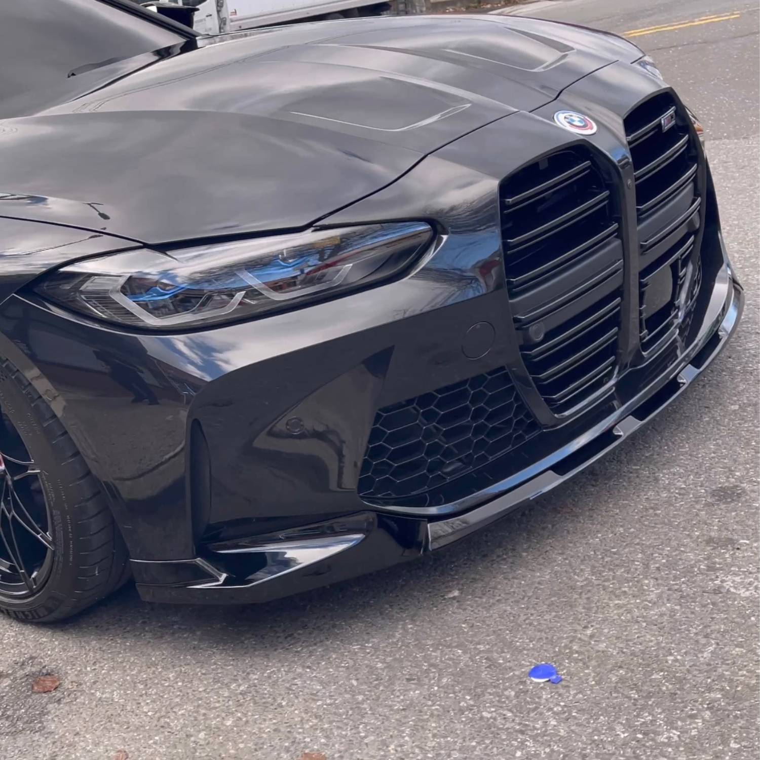 BMW M3 G80 G81/M4 G82 G83 Schwarz Hochglanz Abs MP-Stil Frontlippe (2021+)