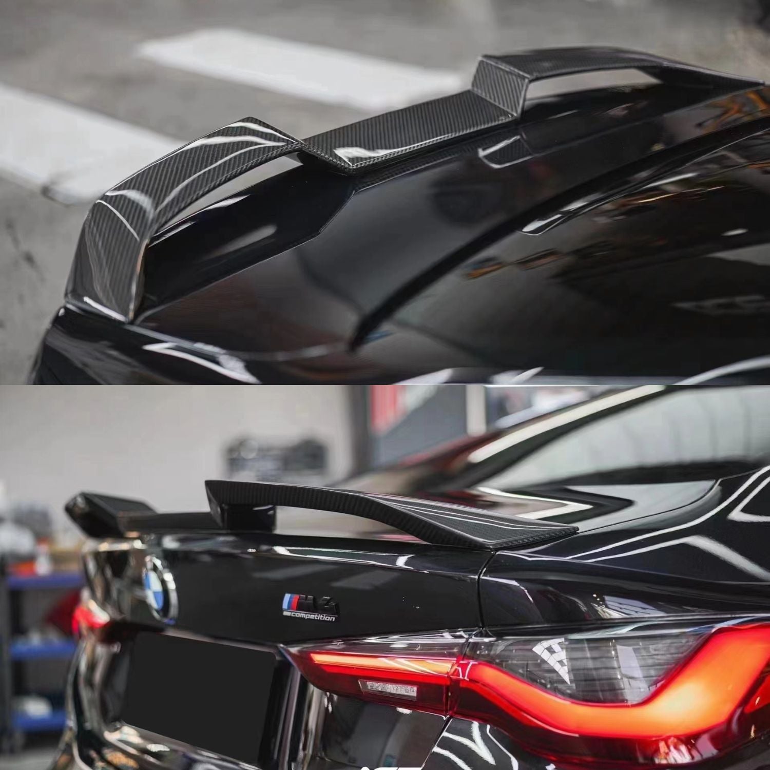 BMW 3er G20 / M3 G80 Prepreg-carbon V Style Heckspoiler von OPTIC (2019+)