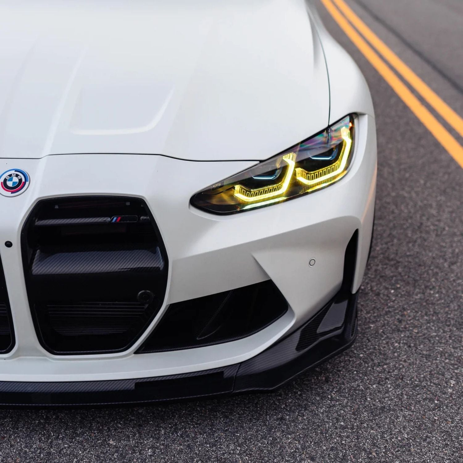 Gelbe CSL-Stil DRL LED-Module für BMW M3 G80/G81 und M4 G82/G83