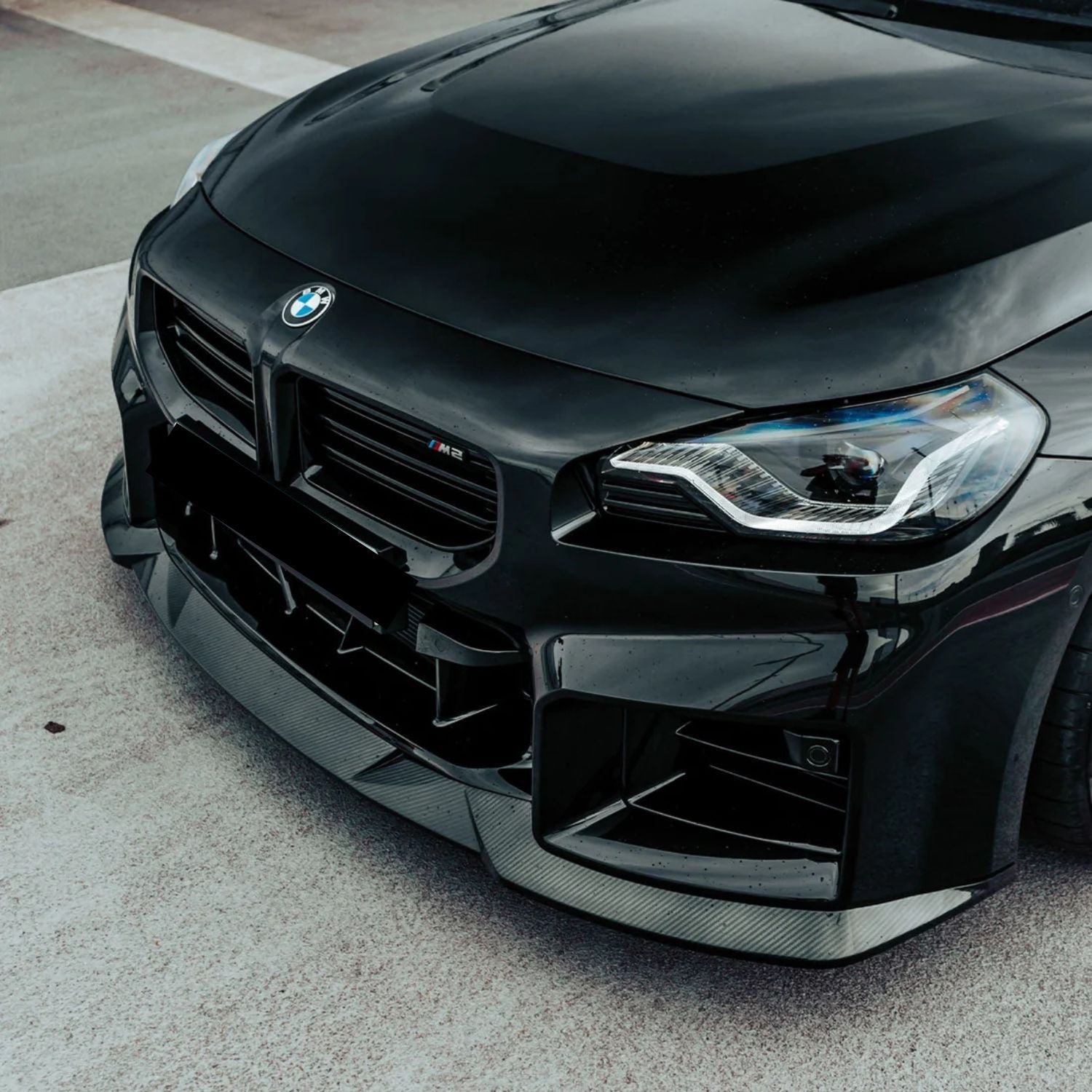 BMW M2 G87 Prepreg-carbon Flach Frontlippe von OPTIC (2023+)