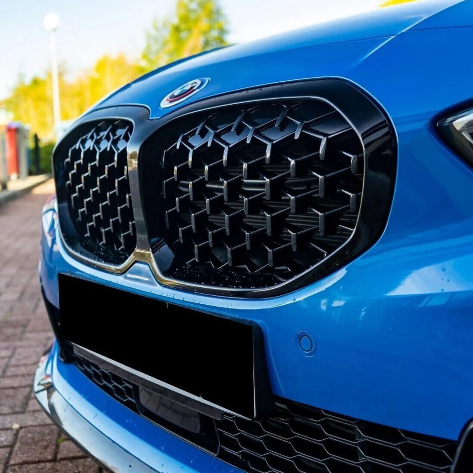 BMW 1er F40 Schwarz Glänzend Diamantgrill (2019-2024)