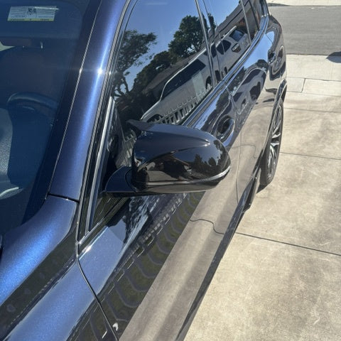 BMW X3 X4 X5 X6 G01/G02/G05/G06 M-Stil Schwarz Hochglanz Spiegelkappen (2018+)