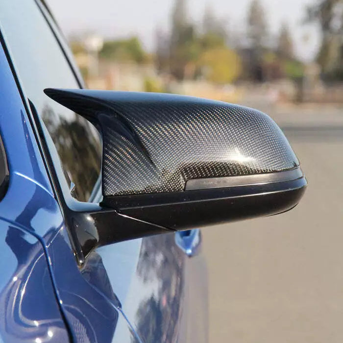 M Style Pre-Preg Dry Carbon Fibre Wing Mirror Covers For BMW F20 F21 F22 F30 F32 F87 By OPTIC (2012-2019)