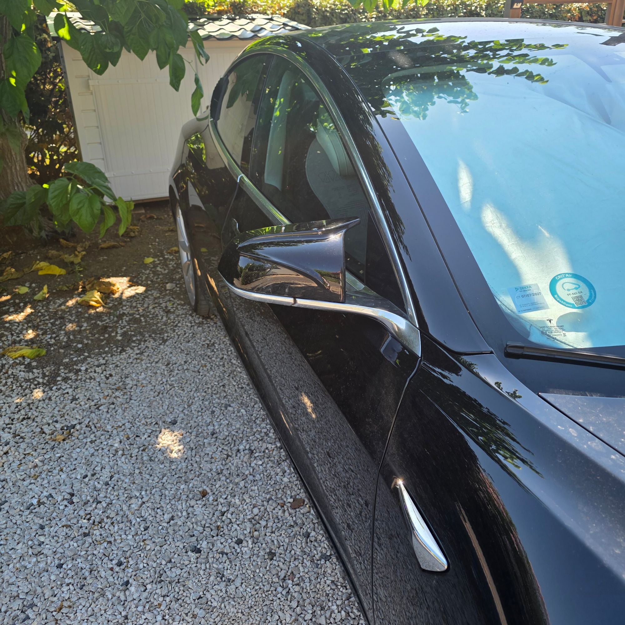 Tesla Model 3 Gloss Black M-Style Mirror Covers (2017-2023)