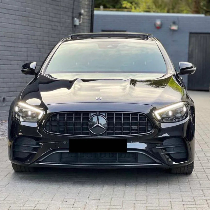 Mercedes E-Klasse W213 Facelift Hochglanz Schwarze Panamericana GT Style Grill (2020-2023)