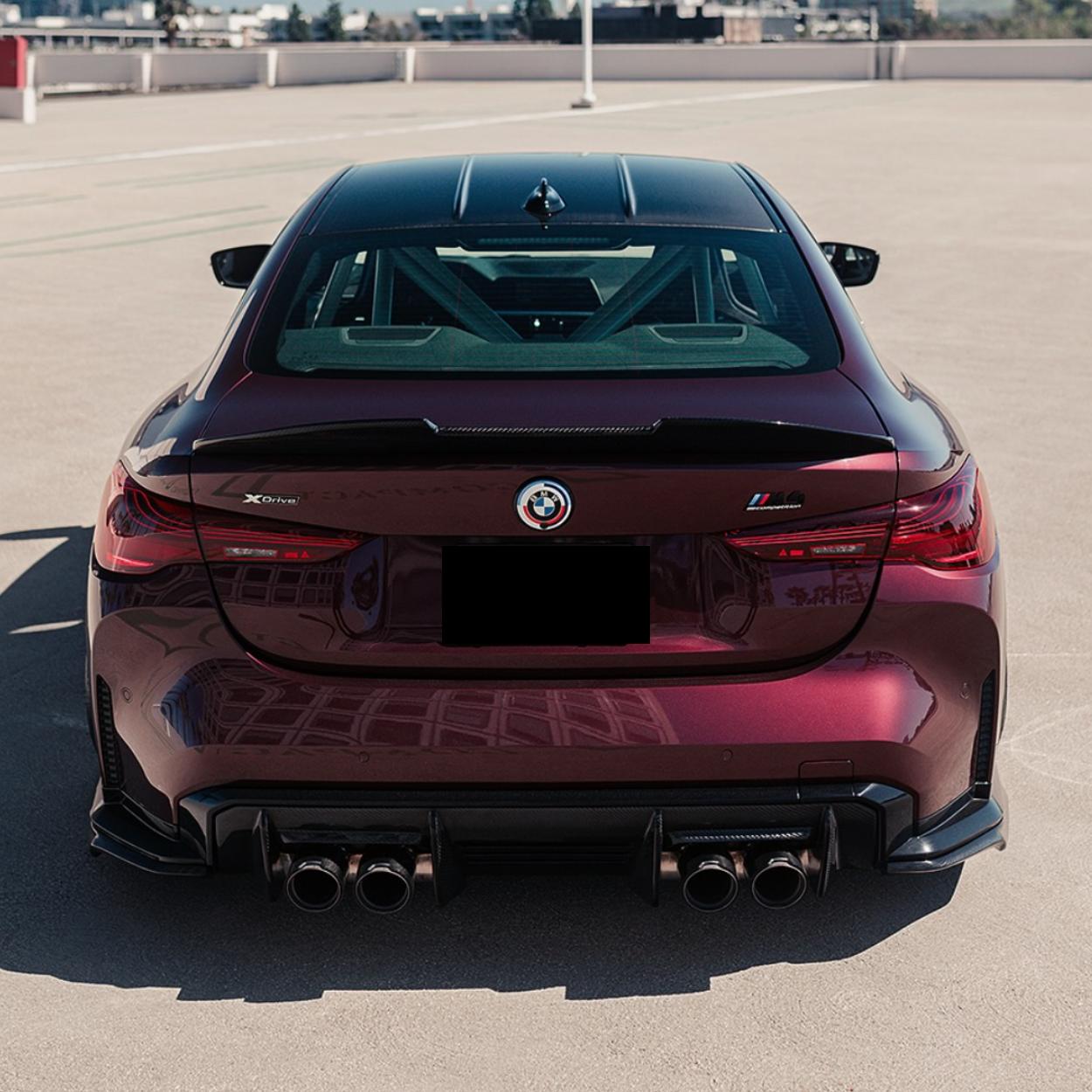 BMW 4er G22 / M4 G82 Prepreg-carbon Psm Ducktail Stil Heckspoiler von OPTIC (2020+)