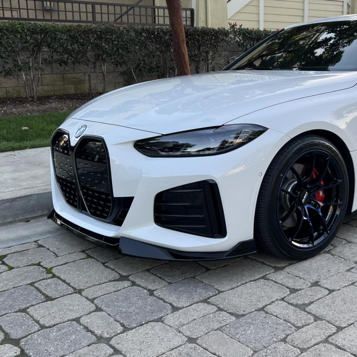 BMW 4er G26 M Sport Schwarz Glänzend Competition Style Frontlippe (2020+