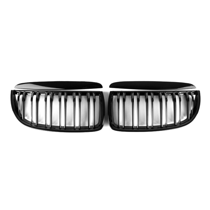 BMW 3er E90/E91 Pre-LCI Hochglanz Schwarze Doppellamellen Nieren Grill (2005-2008)