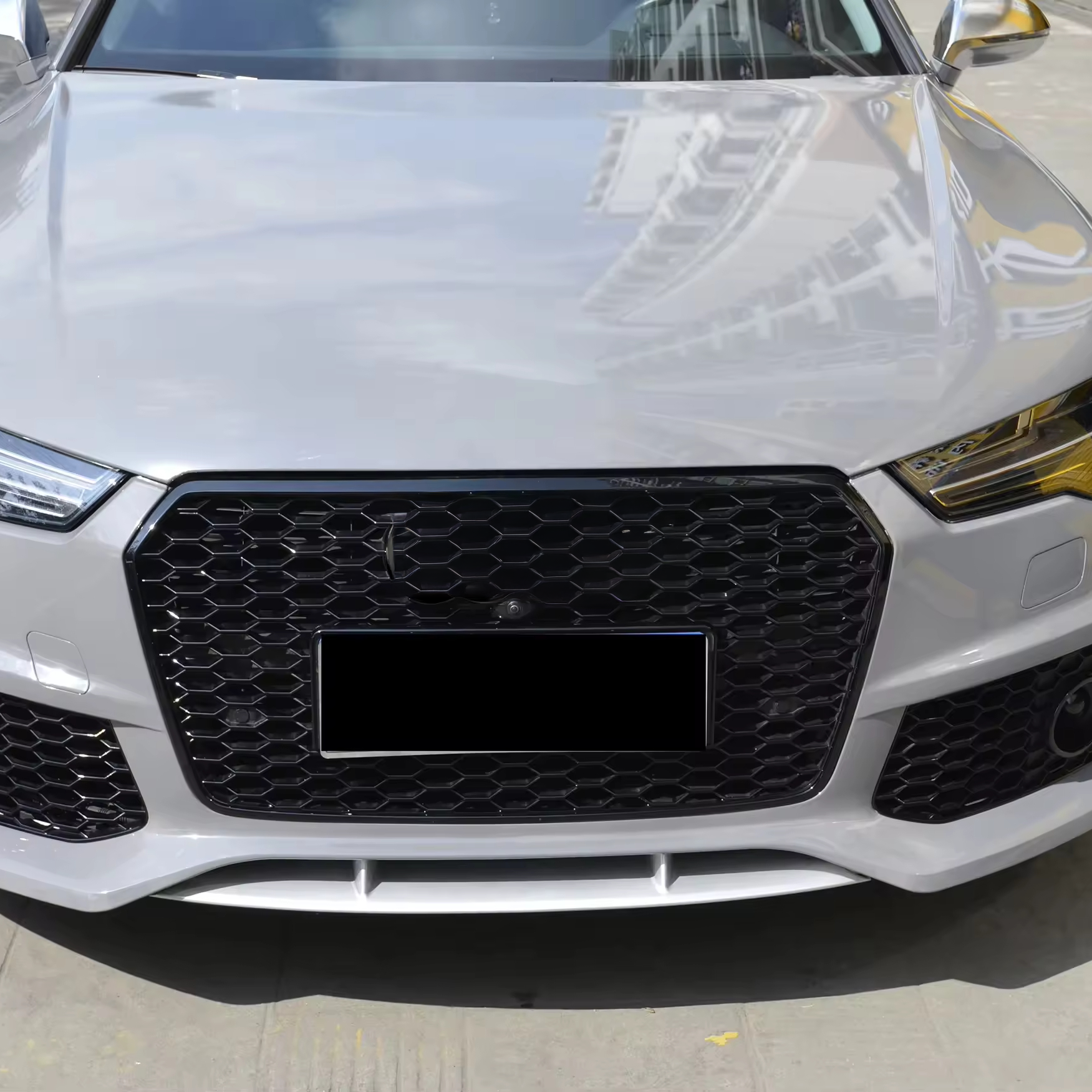 Audi A7/S7 C7.5 RS7 Style Hochglanz Schwarze Wabengrill (2015-2018)
