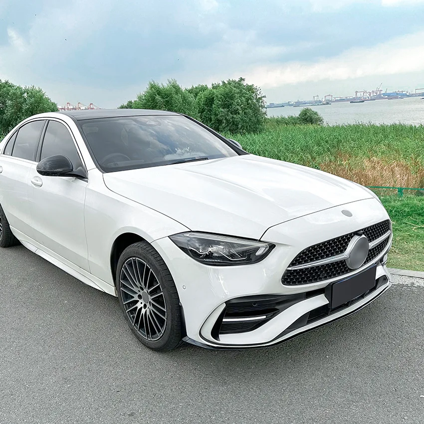 Mercedes C-Klasse W206 AMG Style Hochglanz Schwarze Frontlippe (2022+)