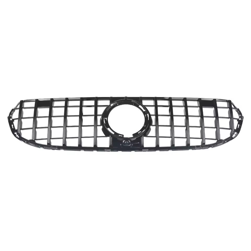 Mercedes GLC X253/C253 Facelift Gloss Black Panamericana GT Style Grill (2019-2022)