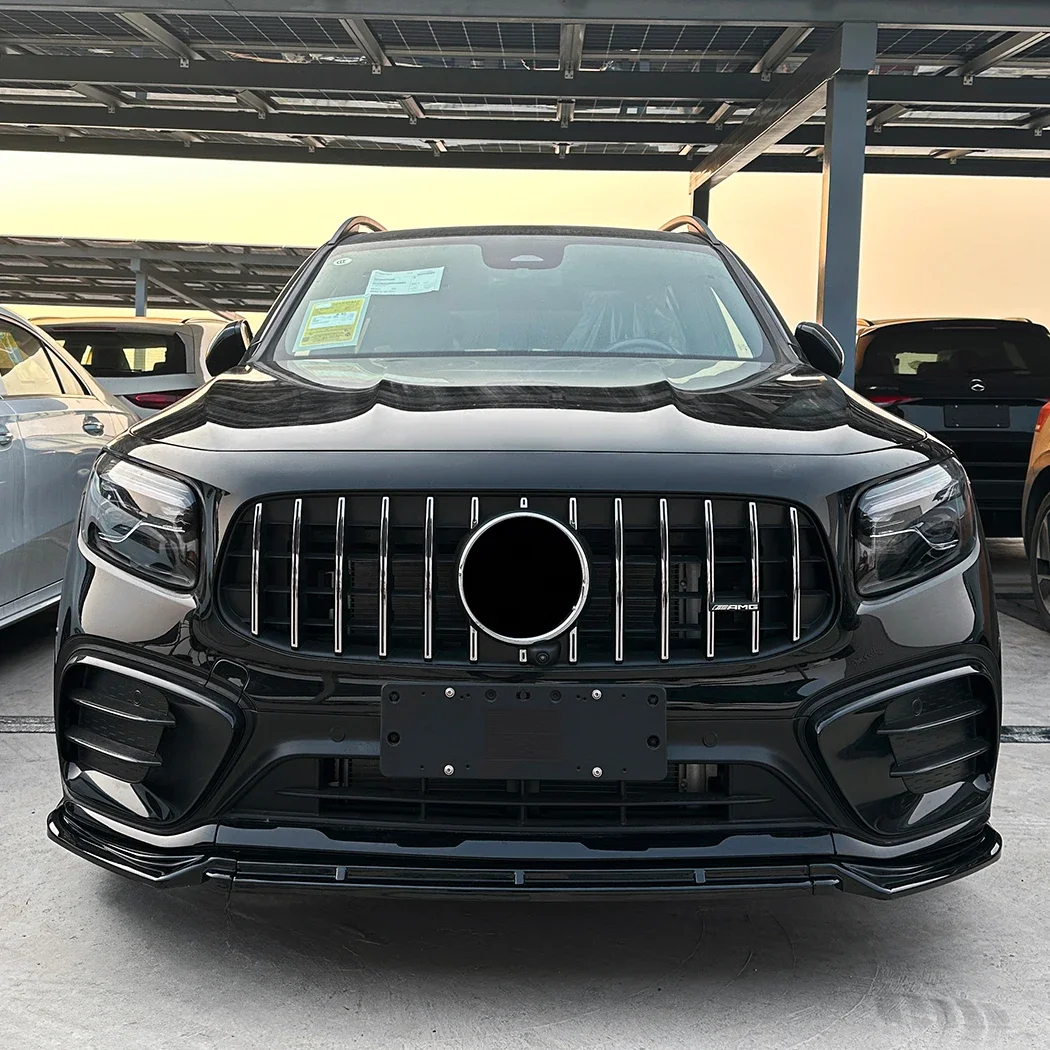 Mercedes GLA X247 Hochglanz Schwarze Frontlippe Splitter (2020-2023)