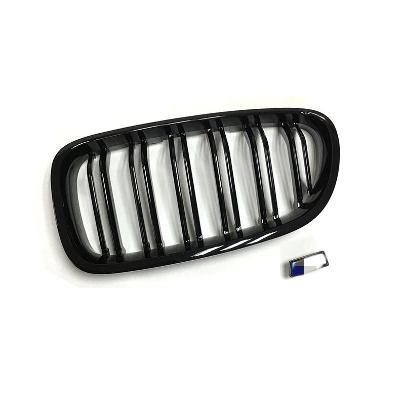BMW 5er / M5 F10/F11 Hochglanz Schwarze Doppellamellen Nieren Grill (2010-2017)