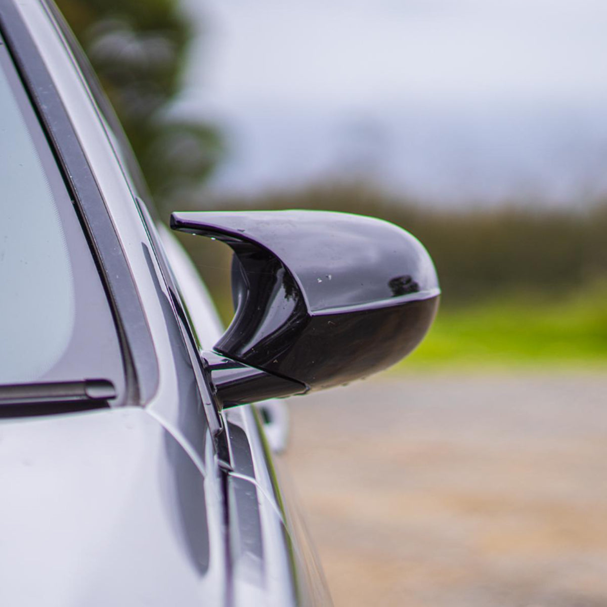 BMW 3er E90/E91/E92/E93 M-Style Hochglanz Schwarze Spiegelkappen (2005-2013)