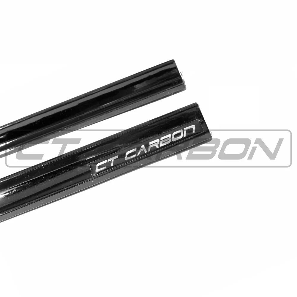 VW POLO MK5 2014-2017 GLOSS BLACK SIDE SKIRTS - CT CARBON - Avoro Design